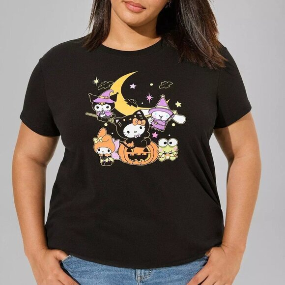 ❤️NWT VINTAGE TORRID GRAPHIC TEE - HELLO KITTY HALLOWEEN - SANRIO - PLUS SIZE - Picture 1 of 11